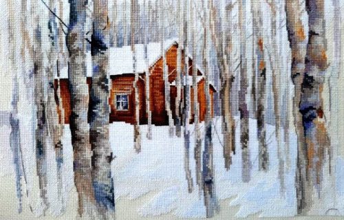 M992 Winter island 36x23,5 cm