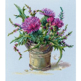 M722 Scottish thistle 26,5x29 cm