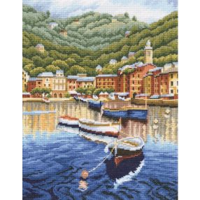 M400 Harbor before sunset 23x30 cm