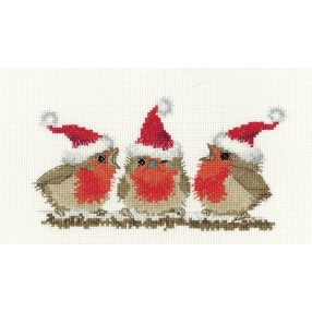 hc-1736a Festive Robins 18,5x10 cm