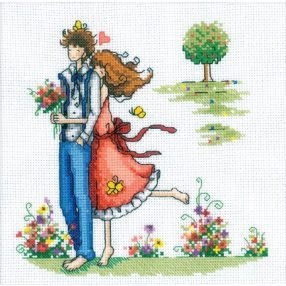 M164 Couple in nature 20x20 cm