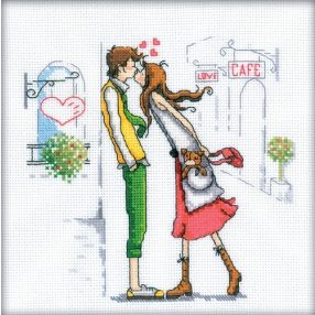 M163 Couple in the city 20x20 cm