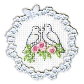 FA003 Doves 4x4 cm