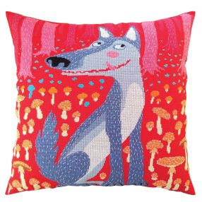 CU060 Wolves and spruces 40x40 cm