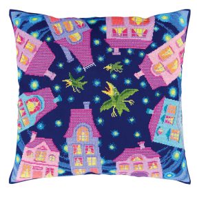 CU024 Warm light of the night windows 40x40 cm