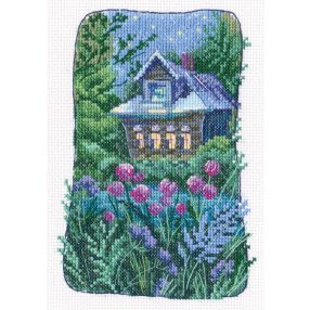C351 Grandmother's old garden 12x17,5 cm