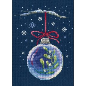 C290 Ball with a sprig of mistletoe 15x18,5 cm