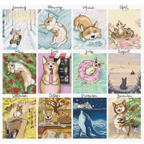 Leti 8086 Doggy Calendar 43x41 cm