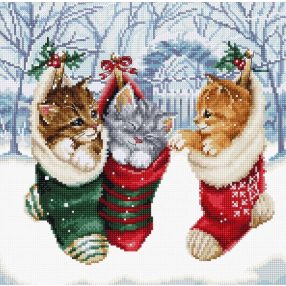 Leti 8087 Snowy Kitties 24x24 cm