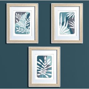 Z11004 White leaves 13x18 cm