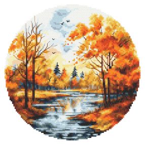 Z10864 Autumn landscape 20 cm