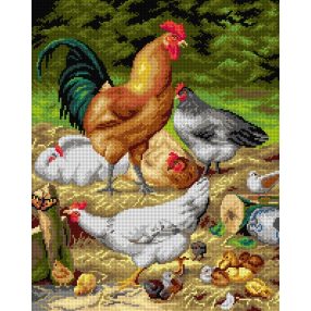 3500 E.R.Maes - Csirkék 40x50 cm