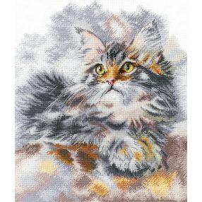 SAND-33 Grey cat 24x28,5 cm