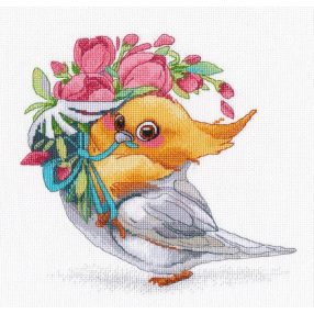 S1592 Feathered gentleman 19x19 cm