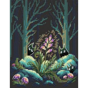 SM662 Fern bloomed 20x16 cm