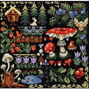 SNV889 Sampler Mysterious forest 19x19 cm