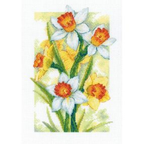 2189 Spring Glow. Daffodils 21x30 cm