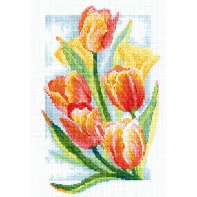 2191 Spring Glow. Tulips 21x30 cm