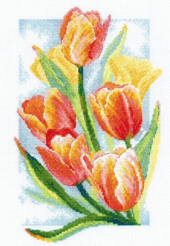 2191 Tavaszi ragyogás - tulipánok 21x30 cm