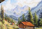 SK244 Chamonix völgy 30x39,5 cm