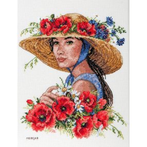 SK250 Virágos kalap 21x25 cm