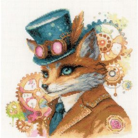 2209 Steampunk Fox 20x20 cm