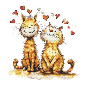 Z10884 Cats in love 20x20 cm