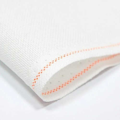383510070x50 Lugana 25ct white 70x50 cm