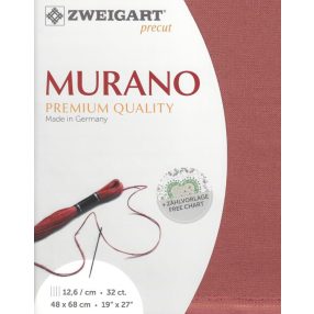 Zweigart Murano 3984-4030 burgundi 32ct 48x68 cm