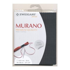 Zweigart Murano 3984-720 fekete 32ct 48x68 cm