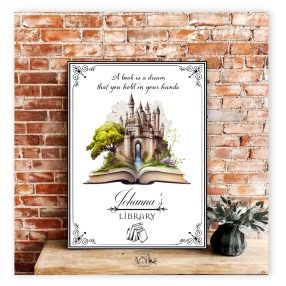 4001 A book is a dream - kastély 40x30 cm