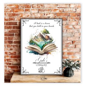 4002 A book is a dream - tenger 40x30 cm