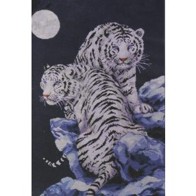 Moonlit Tigers 40 x 58cm