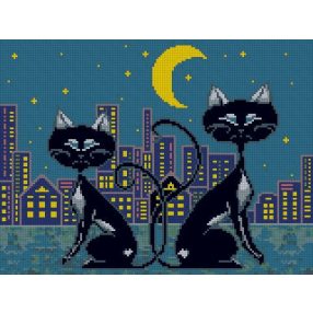 3033 Family of cat 30x40 cm