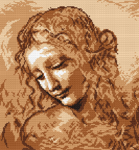 4255 L. da Vinci - Női fej 30x33 cm