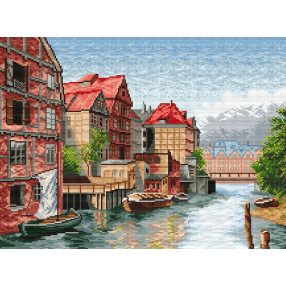 793 In a Venice suburb 38x50 cm