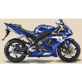 4153 Kék villám motor 18x32 cm