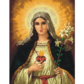 7012 Mária szívvel 30x40 cm