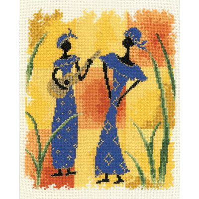 2002 75.092 Afrikai nők kékben 20x26 cm (kifutott)