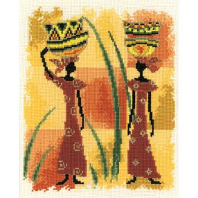 2002 75.094 Afrikai nők pirosban 20x26 cm (kifutott)