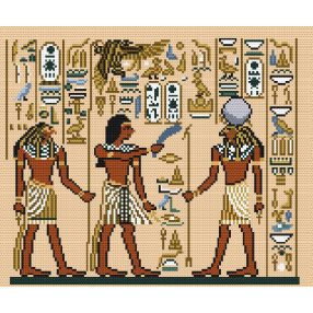 4271 Egiptian painting 30x36 cm