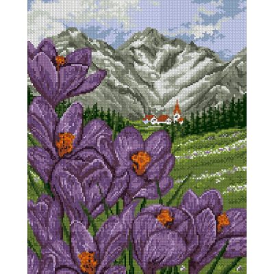 6077 Sáfrány a hegyen 40x50 cm (kifutott)