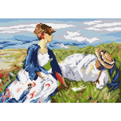 4278 F. Marc - Két nő a hegyoldalban 24x35 cm (kifutott)