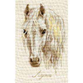 827 White stallion 24 x 40 cm