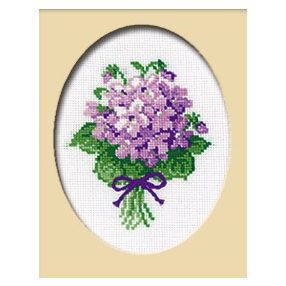 240 Lilac flowers 13 x 16 cm