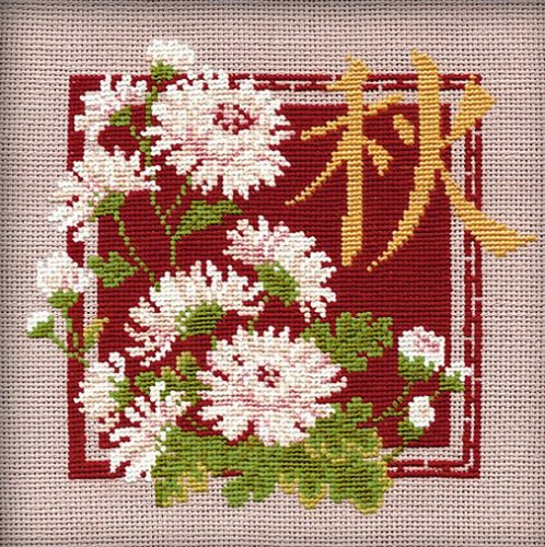 813 Japán virágok 20 x 20 cm