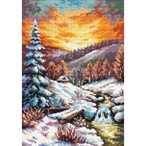4469 S. Sikora - Winter evening glow 24x35 cm