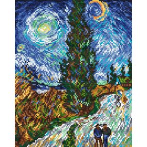 Z4306 V.van Gogh Road with Cypress and Star 20 x 25 cm
