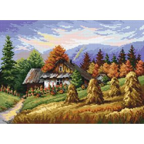 Z4465 Haymaking in the Beskids 25 x 34 cm