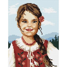 Z4824 Felföldi lány 15 x 20 cm